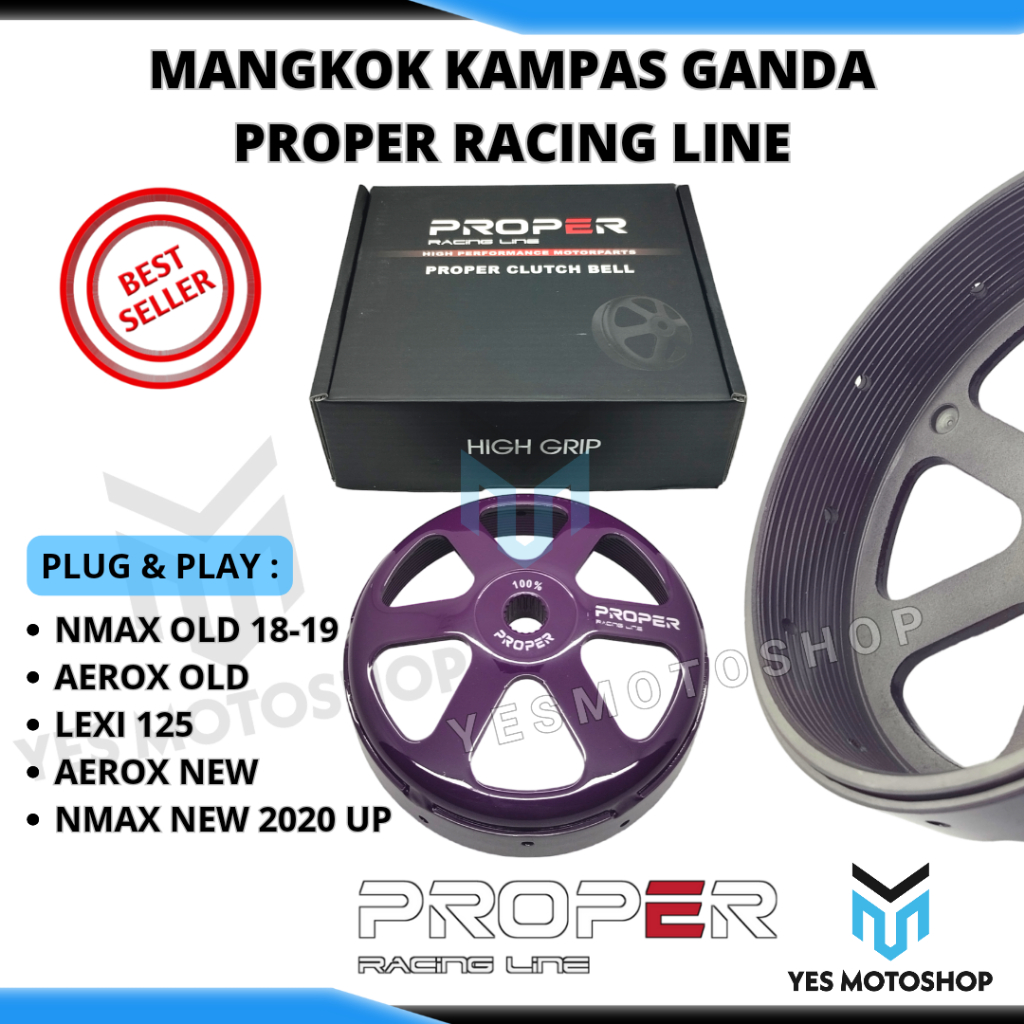 MANGKOK KAMPAS GANDA PROPER RACING LINE AEROX LEXI NMAX NEW AEROX OLD NMAX OLD 2018-2019 100% ORI