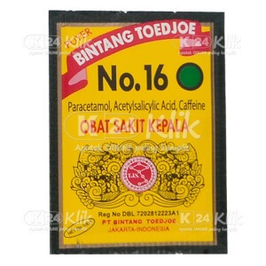 Puyer Bintag Tujuh-Puyer 16 12 Sach-Bintang toedjoe-Obat Sakit Kepala-Obat Sakit Gigi Berlubang