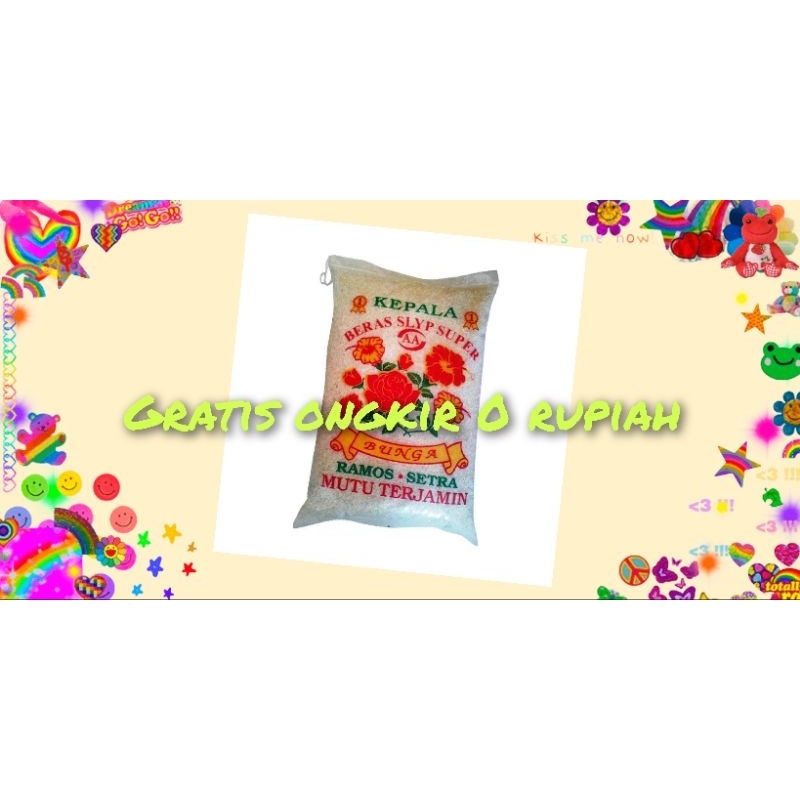 

beras slyp super cap bunga 5 kg