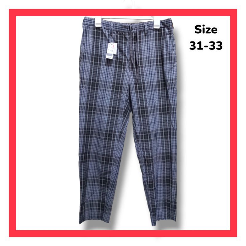 CELANA TARTAN UNIQLO