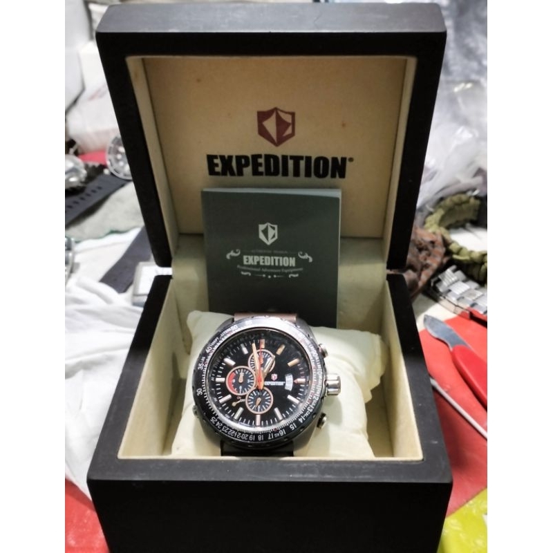 jam tangan ORIGINAL EXPEDITION CHRONOGRAPH type E6067M FULLSET