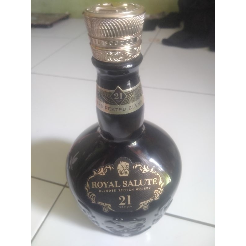 botol bekas royal salute 21 ori