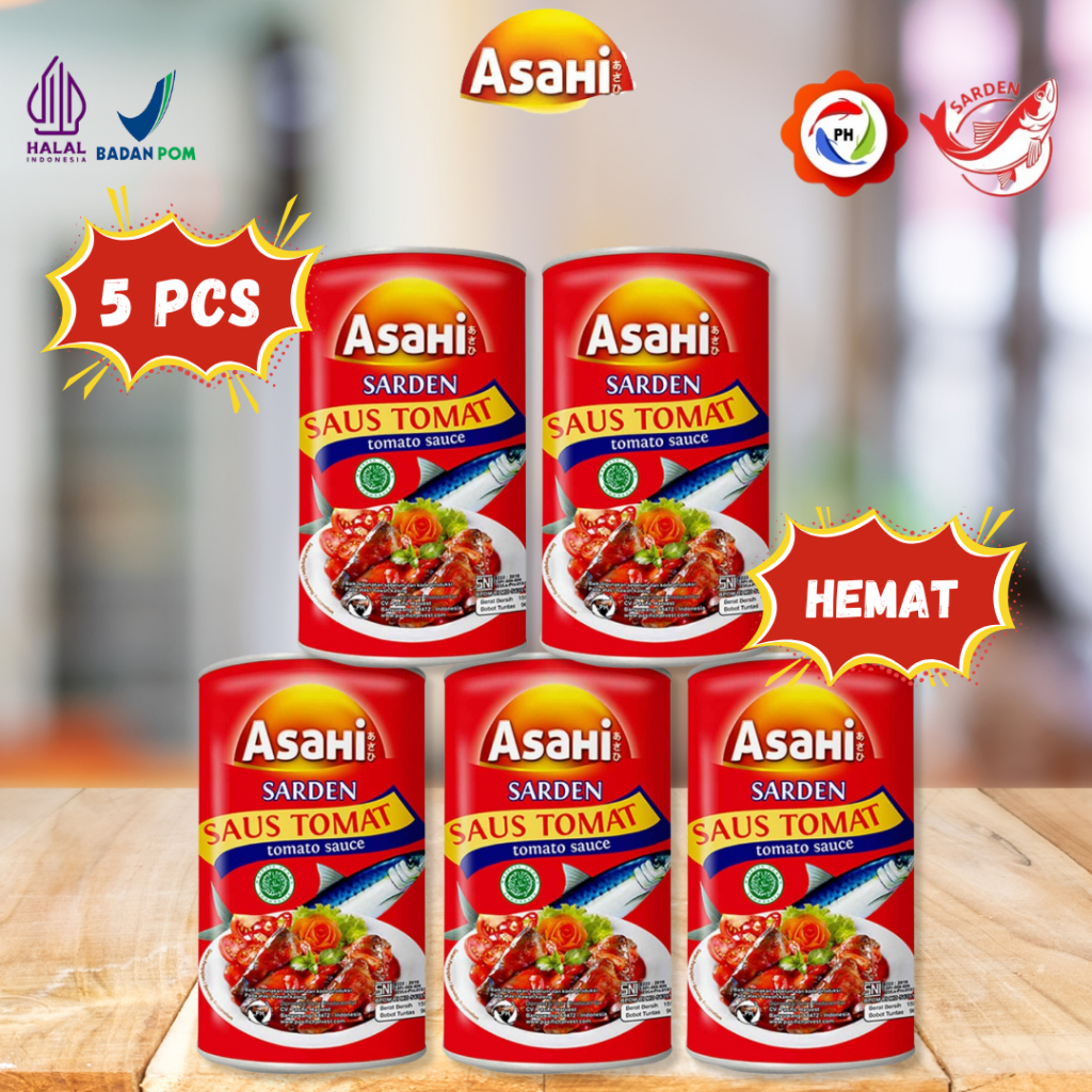 

AsaHi Sarden Saus Tomat 155 gr - Multipack (5 pcs)