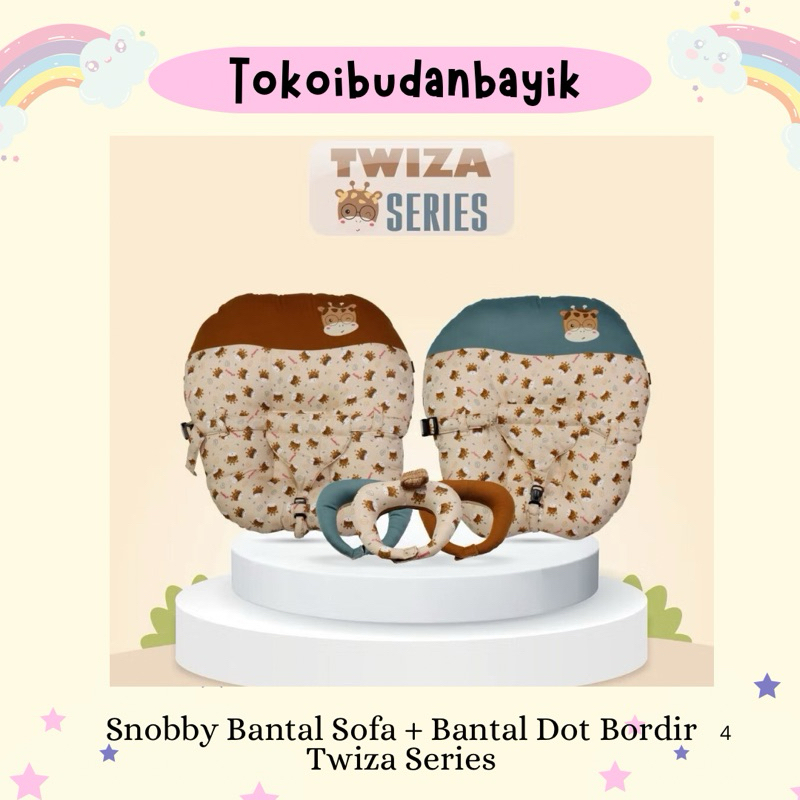 Snobby Bantal Sofa  Bayi + Bantal Dot Bordir Twiza Series