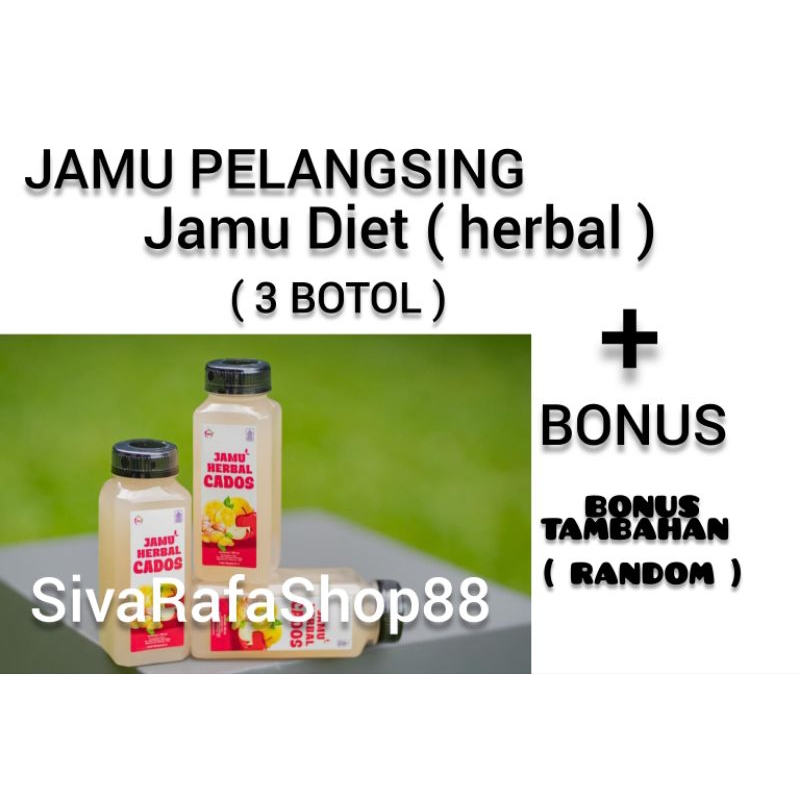 ( 3 BOTOL ) BPOM JAMU CADOSLIMANDFIT ( JAMU HERBAL CADOS ) DOUBLE STRONG JAMU HERBAL CADOS AMPUH UNT
