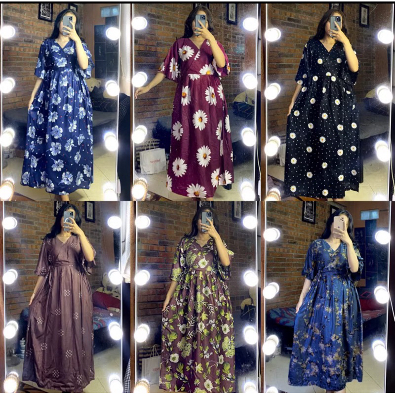 Daster Rayon Kimono Panjang - Daster Rayon Halus - Daster Kimono