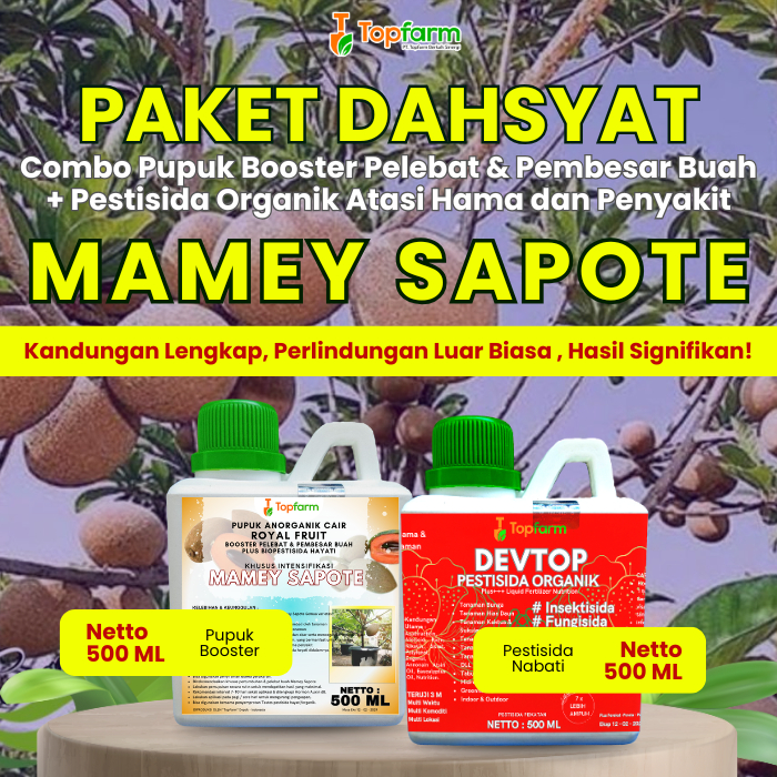 Pupuk Topfarm / Pestisida Topfarm / Pupuk Mamey Sapote Biar Cepat Berbuah / Pupuk Booster Buah Mamey