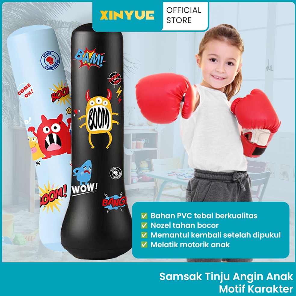 HOTSALE XinYue  Standing Boxing Ball Samsak Tinju Anak Inflatable Bahan PVC 15CM 12CM