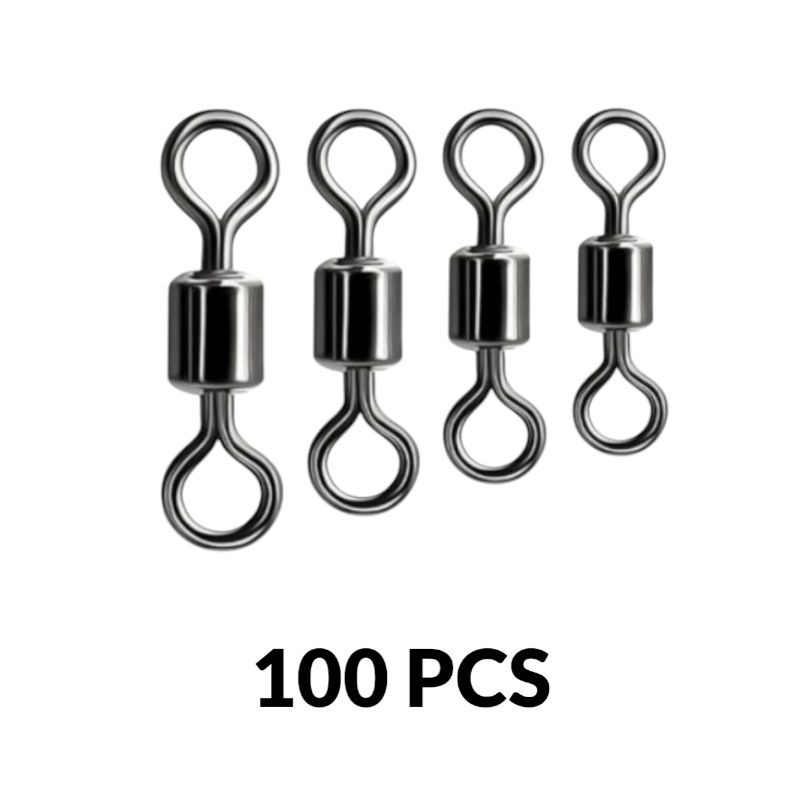100 pcs Kili Kili Pancing Rolling Swivel