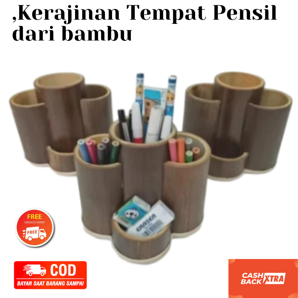 

tempat pensil dari bambu kerajinan.Tempat Pensil / Pulpen dari Bambu Hitam