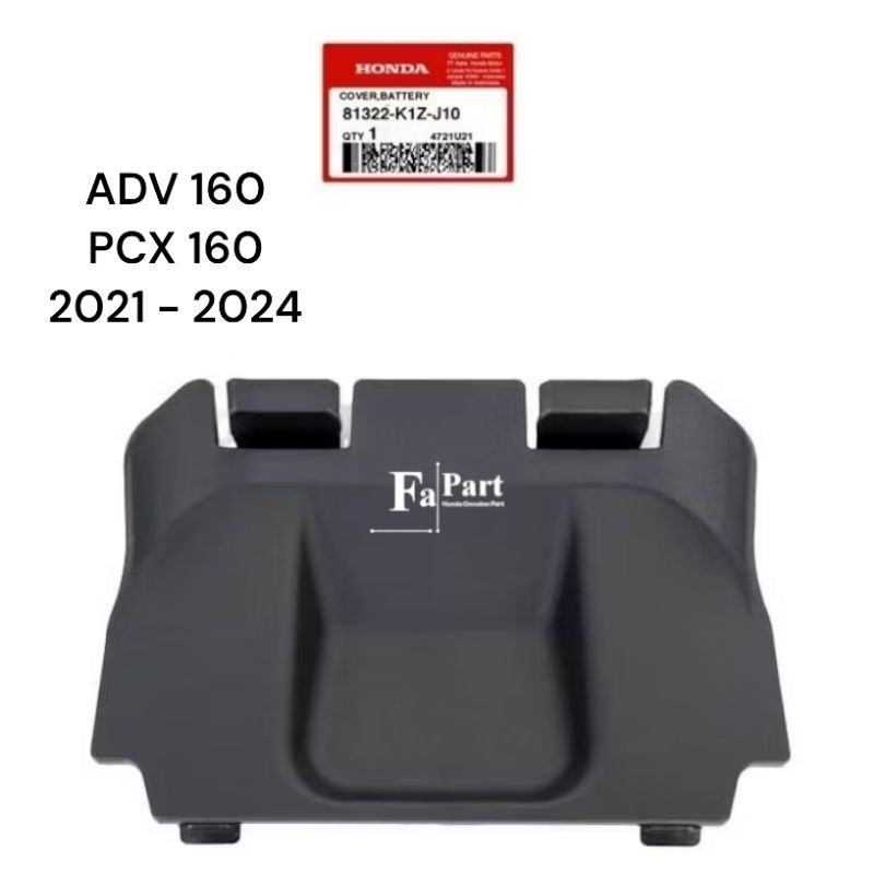 81322-K1Z-J10 Cover Tutup Accu PCX 160 / ADV 160 Original AHM