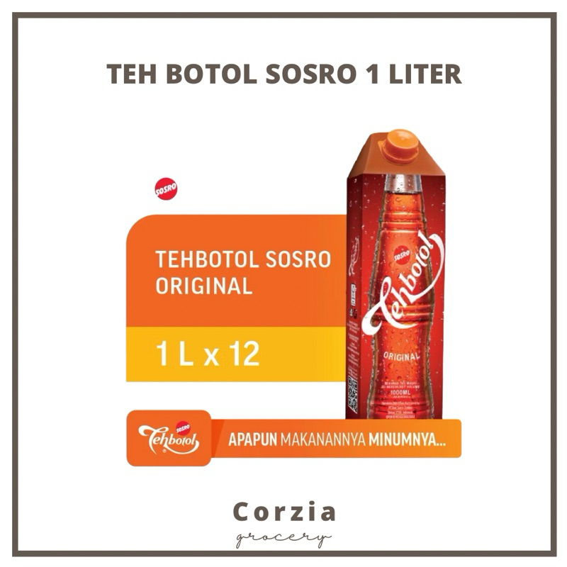 

Teh Botol Sosro Kotak 1 liter Isi 12 Pcs ( 1 Dus )