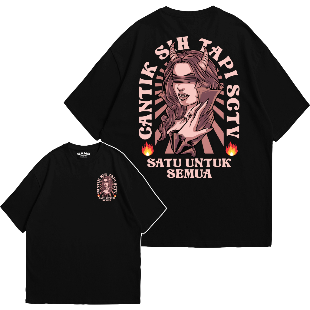 (Gratis Stiker, Sans) Kaos Pluralisme Cantiuk Sih Tapi SCTV New Series Tshirt Cotton Combed 24s - Ka