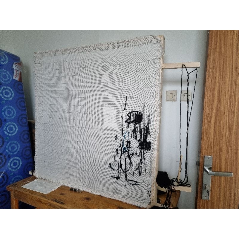 Frame Rug Tufting 100x100 cm. untuk memudahkan, frame akan dikirim tidak terrakit ya. terimakasih