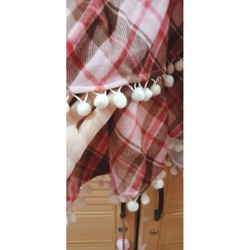 Japanese pink tartan hoodie