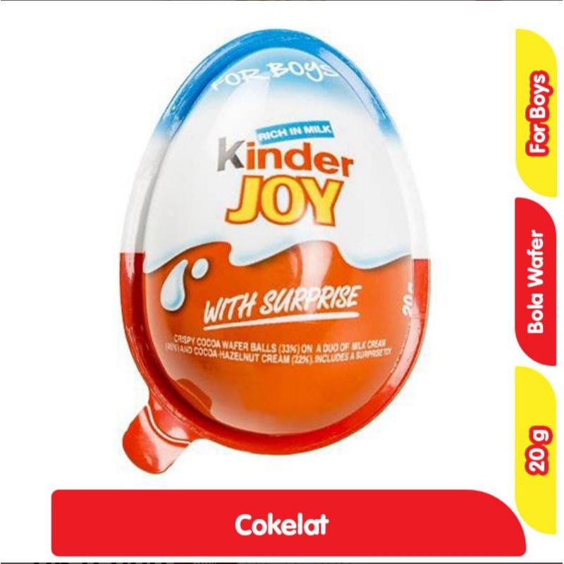 

Kinder JOY For Boys Cemilan Coklat Untuk Anak Cowok