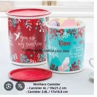 toples mother canister tupperware