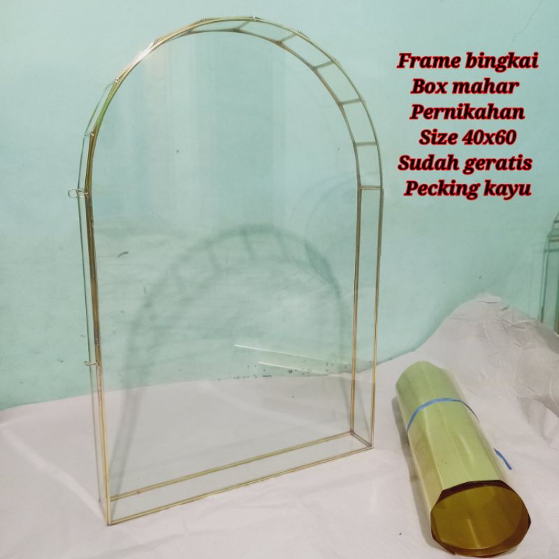 [ size 40x60x5 ]bingkai mahar pernikahan