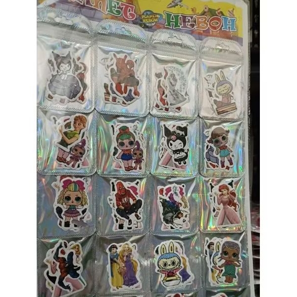 

Stiker keren mainan isi 20 pcs,satu pcs isi 7 lembar stiker