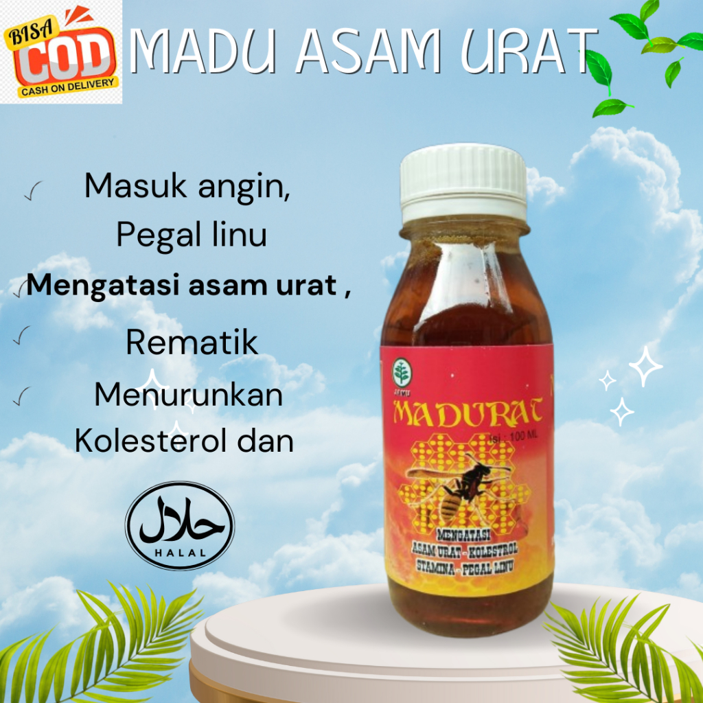 

Madurat Madu Asam Urat Madu Herbal Alami 100% Mengobati Masuk Angin Rematik Pegal Linu