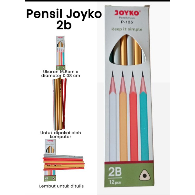 

Pensil Joyko 2b type P-125 1 pak/isi 12pcs