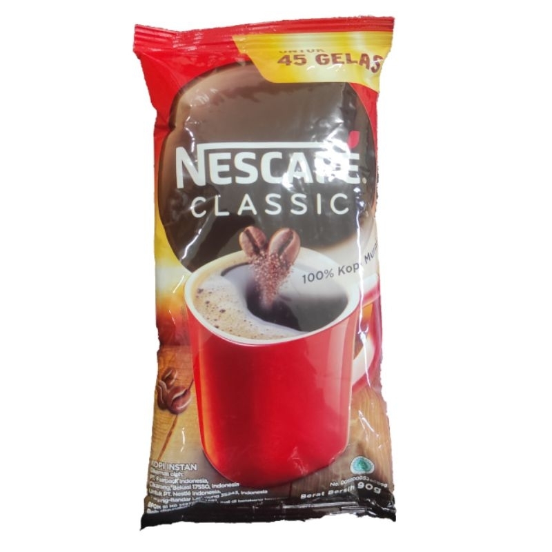 

Nescafe Classic Kopi Bubuk Instan 22 Gelas 45gr & 45 Gelas 90gr