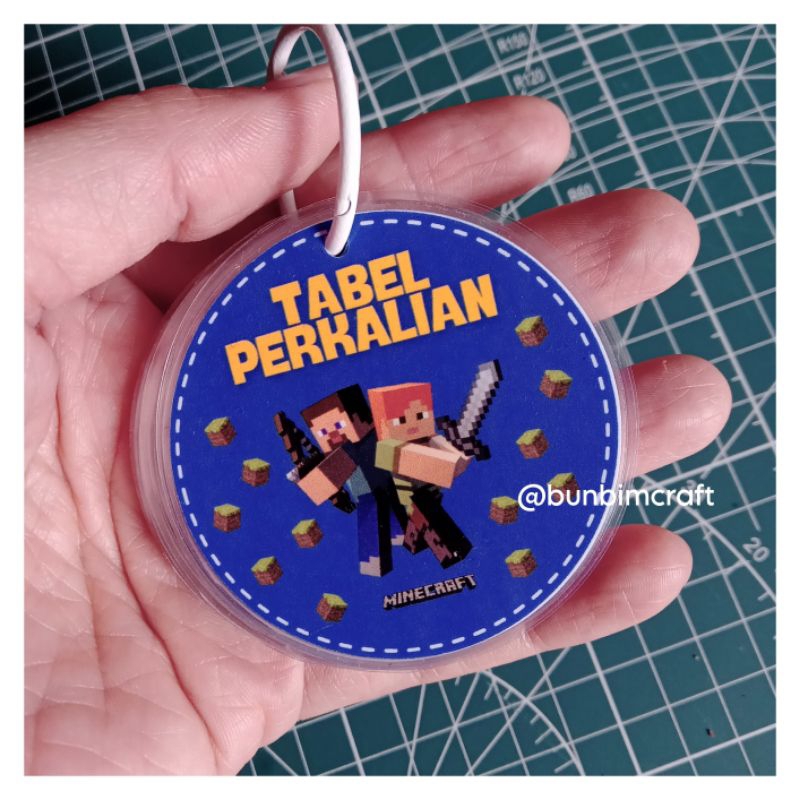 

GANTUNGAN KUNCI TABEL PERKALIAN BULAT • MINECRAFT EDITION