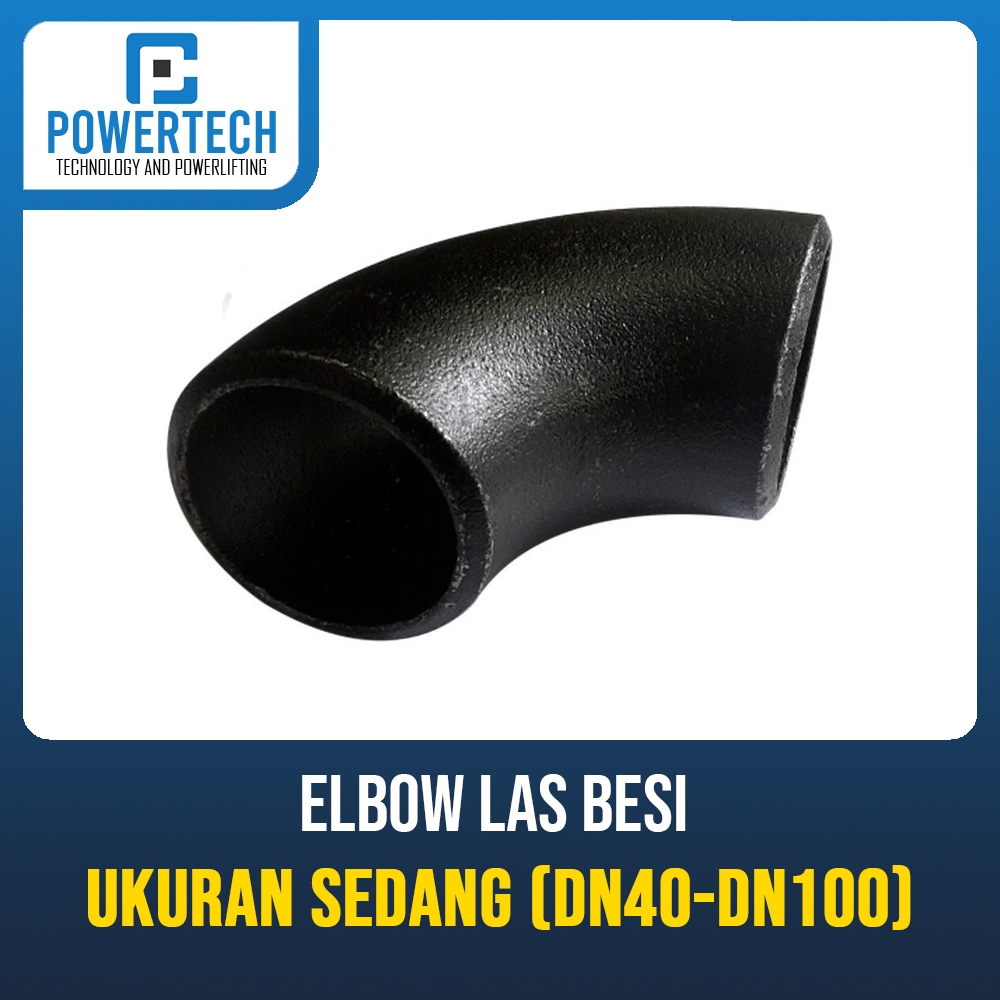 Elbow Las BESI - ukuran SEDANG Ornamen Pipa Besi  DN50-DN100