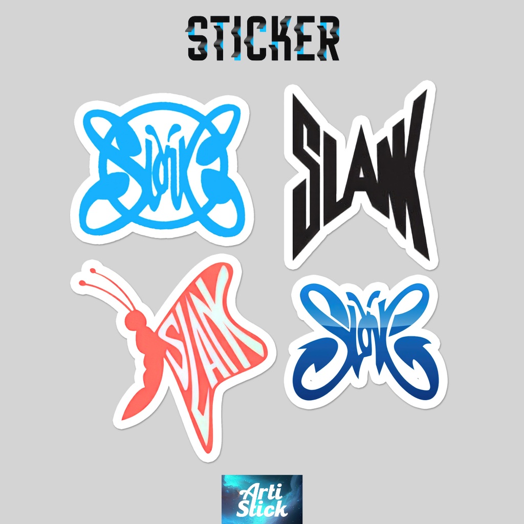 

(4 PCS) Sticker Band Series SLANK PACK | Vinyl Laminasi anti air | ArtiStick Merch