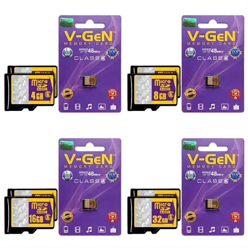 Grosir Micro SD VGen 4Gb / 8Gb / 16Gb / 32Gb Class 6