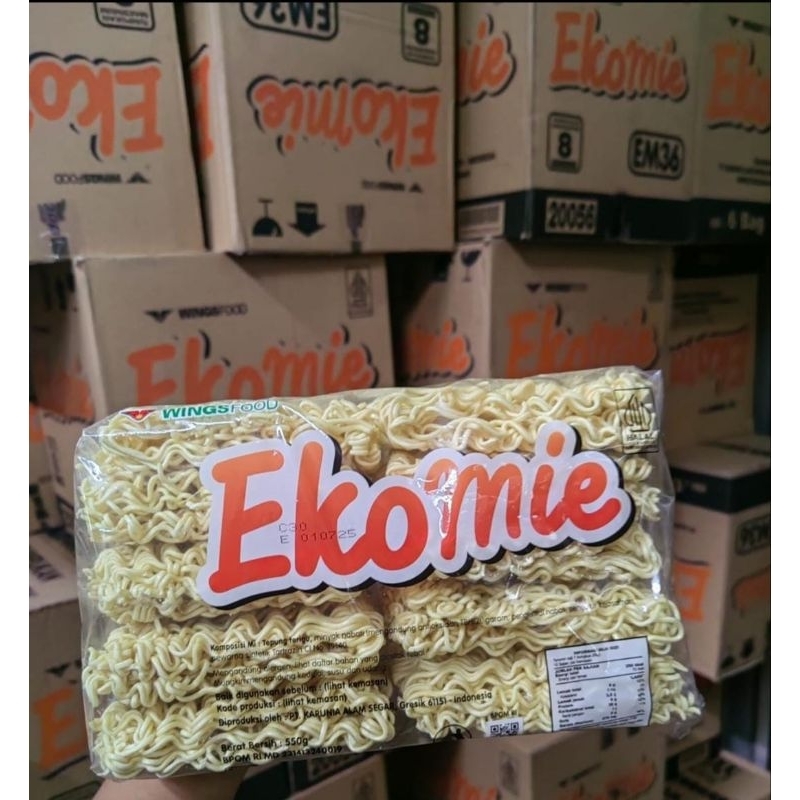 

Mi kering Ekomie 1 dus isi 6 kemasan 600 gram