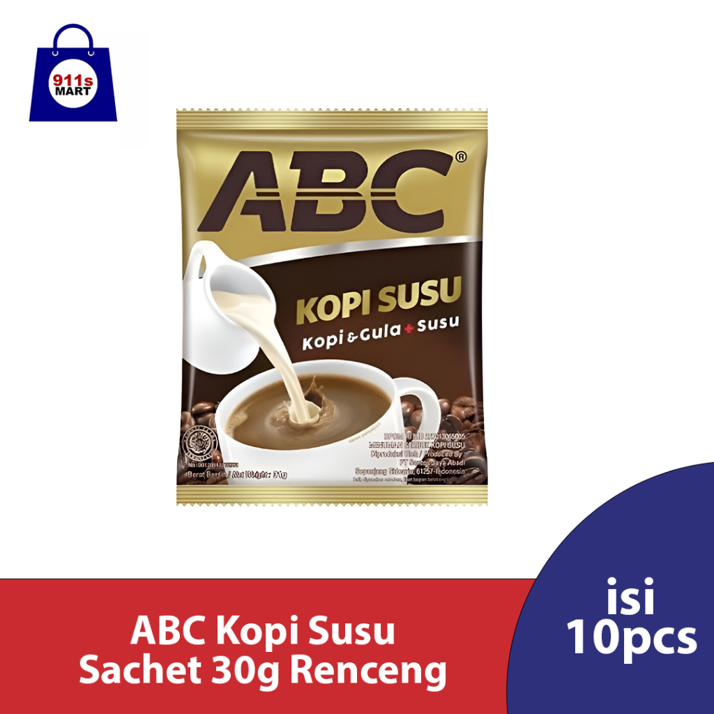 

ABC kopi Susu Sachet 30g renceng isi 10pcs