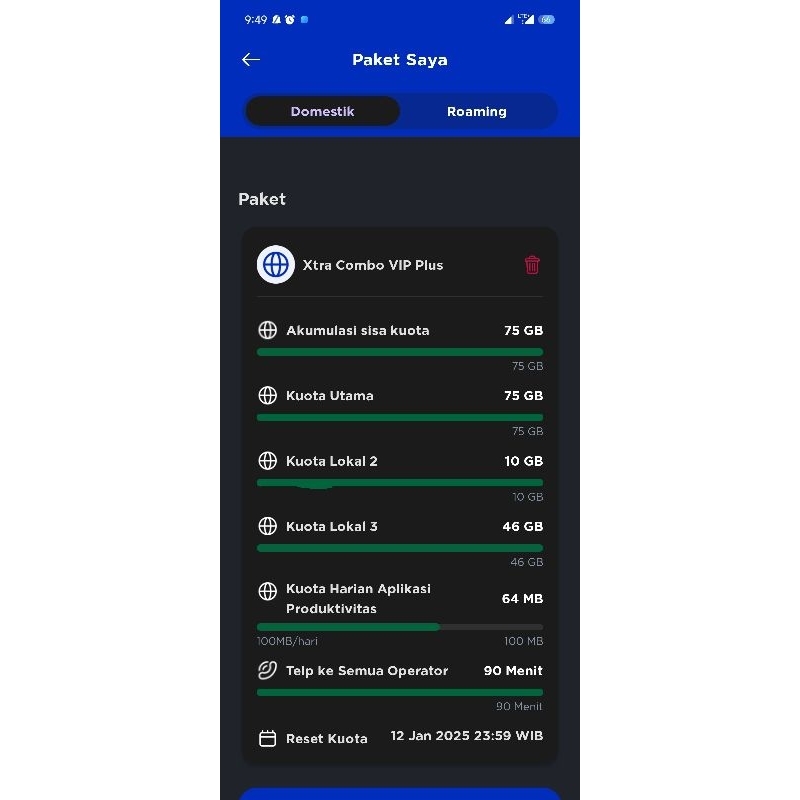 Kartu XL kuota VIP diskon 90%