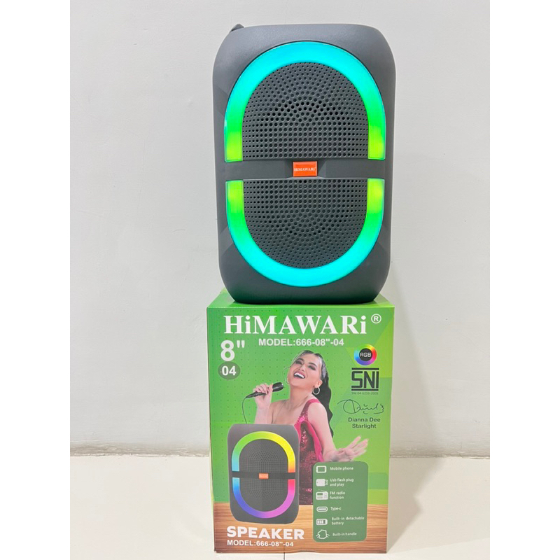 HIMAWARI speaker bluetooth portable mic 666-8" 04 SNI
