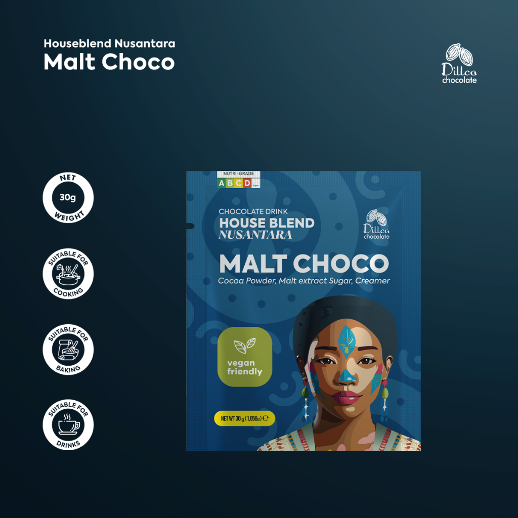 

Dillco Chocolate MALT CHOCO - House Blend Series 30gr SACHET