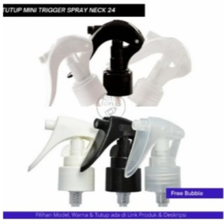 tutup trigger spray 24 mini botol 100ml - 500ml (HARGA GROSIR)