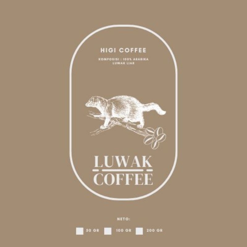 

KOPI LUWAK LIAR 100 GRAM ARABIKA GUNUNG SERORA WONOSOBO 100% kopi luwak