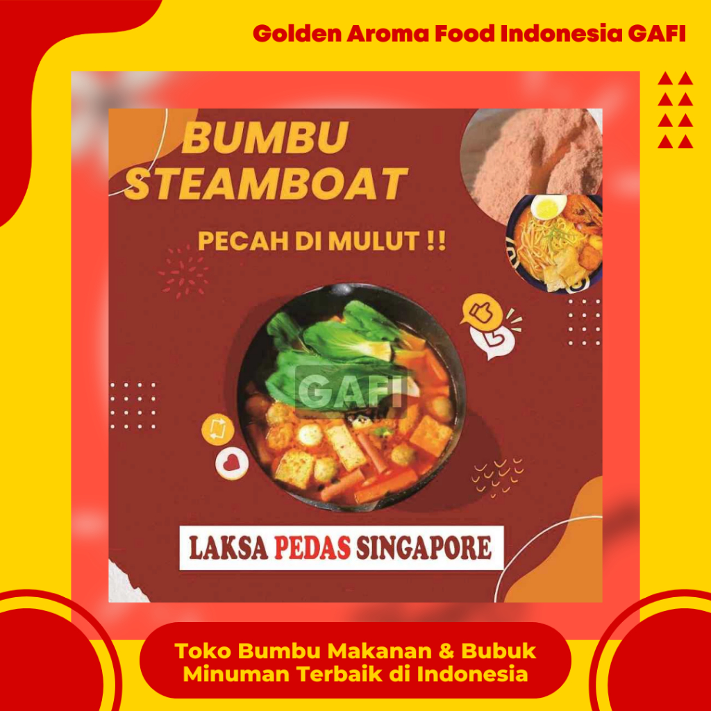 

Bumbu Tabur Laksa Pedas Singapore 1 Kg Bubuk Laksa Singapura 1 Kg Bubuk Bumbu Suki Grill Sukiyaki KUAH PEDAS VIRAL Premium Kiloan buat Aneka Rasa Makanan Keripik Pisang Kentang Bubuk Bumbu Suki Grill Sukiyaki Murah Gafi