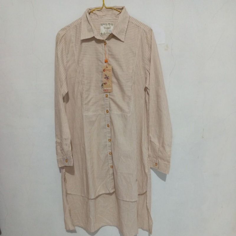 Triset kemeja Tunik  wanita Original