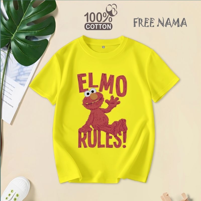 Baju Kaos Anak Elmo Rules