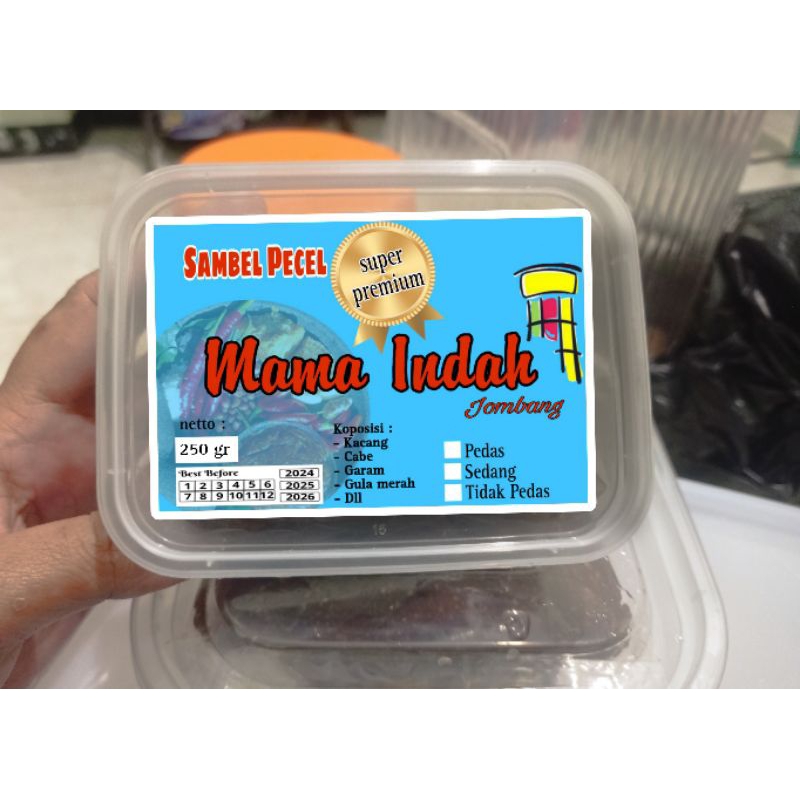 

Sambel pecel super premium dapur Mama Indah 250 gr tanpa pengawet