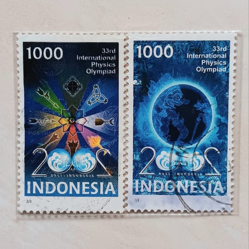 

(AB) Perangko Indonesia 2002 Olimpiade Fisika Internasional Set Lengkap 2 pcs Used