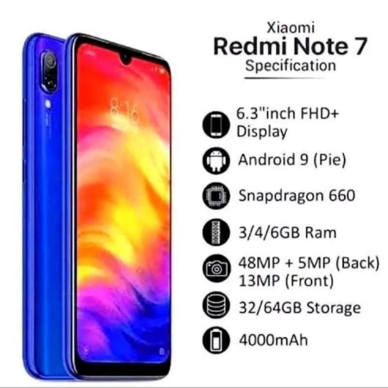 Xiaomi Redmi Note 7 Ram 3/32 GB