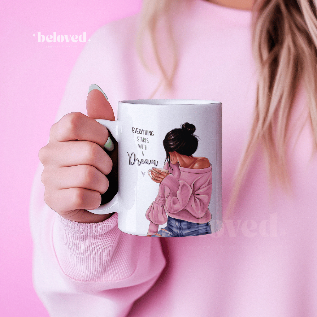 Gelas Mug CUSTOM Nama 325 ml Gelas Design Custom Kekinian Gelas Kopi