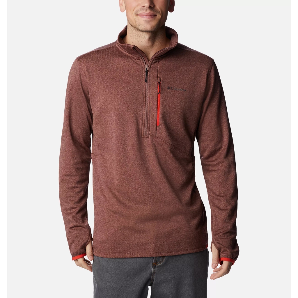 Men Fleece Half Zip Jacket Bigsize Original - Jaket Pria Jumbo Size CLM0176