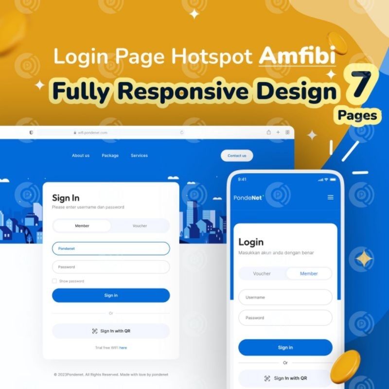 login page hotspot amfibi