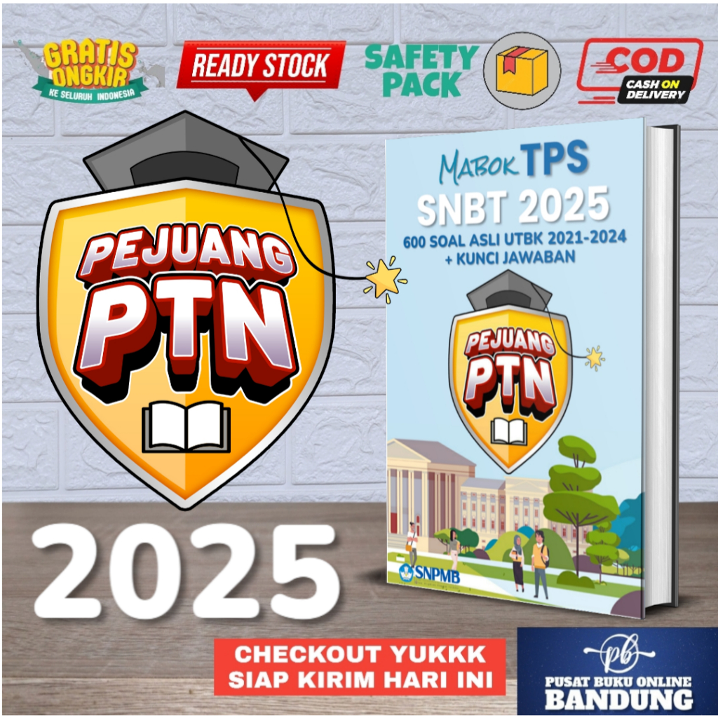 BUKU ASLI SOAL SNBT UTBK 2025 MABOK TPS UTBK 2025 UPDATE TERBARU 2025 BUKU PATEN SNBT UTBK TPS 2025 