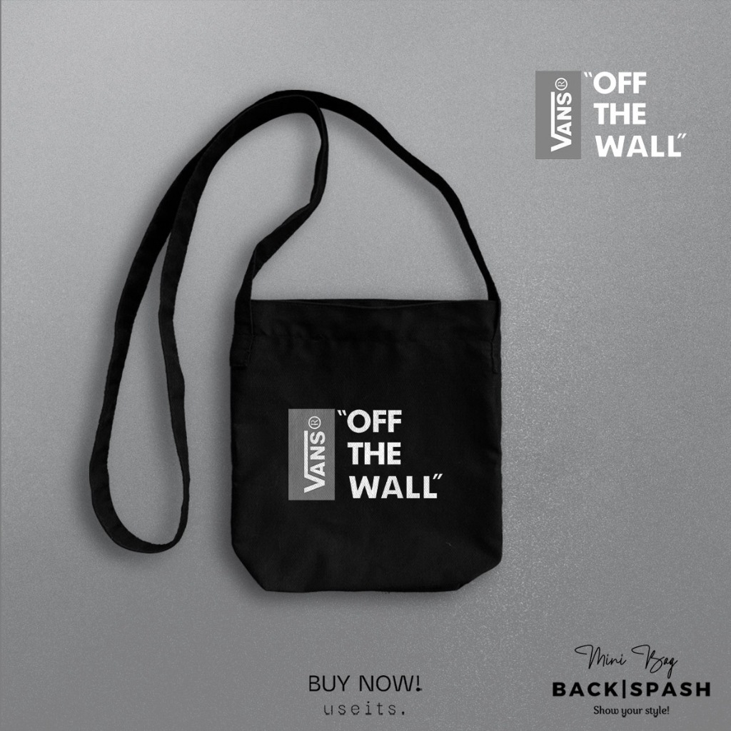 V4NS Sling Bag Pria Tas Selempang Resleting Pria Mini Bag Kuliah