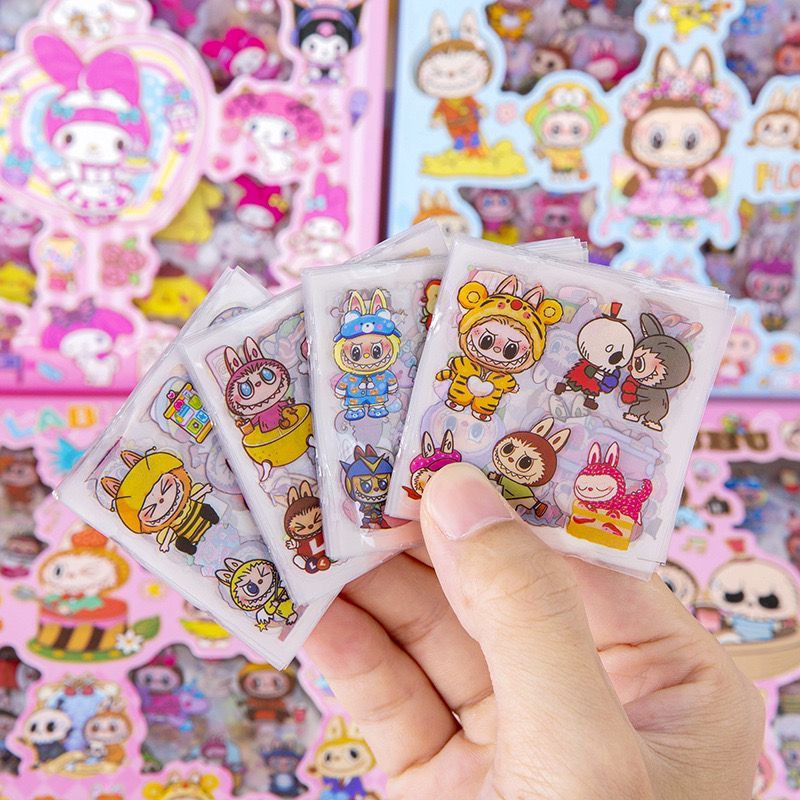 

SANRIO STICKER BOX CHARACTER CARTOON STICKER 2D BOX ISI 100 LEMBAR/ STIKER AESTETHIC KOREA MASU