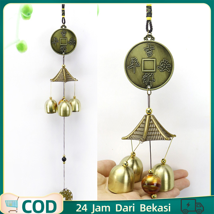 Lonceng Angin Aesthetic Gantungan Lonceng Angin Tembaga Lonceng Angin Fengshui Hiasan Lonceng Angin 